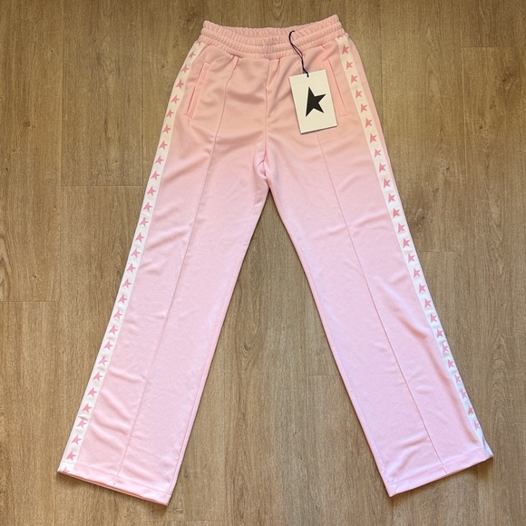 Golden Goose Pants - Golden Goose Dorotea Wide Leg Joggers Pink Star Track Pants NWT Size S